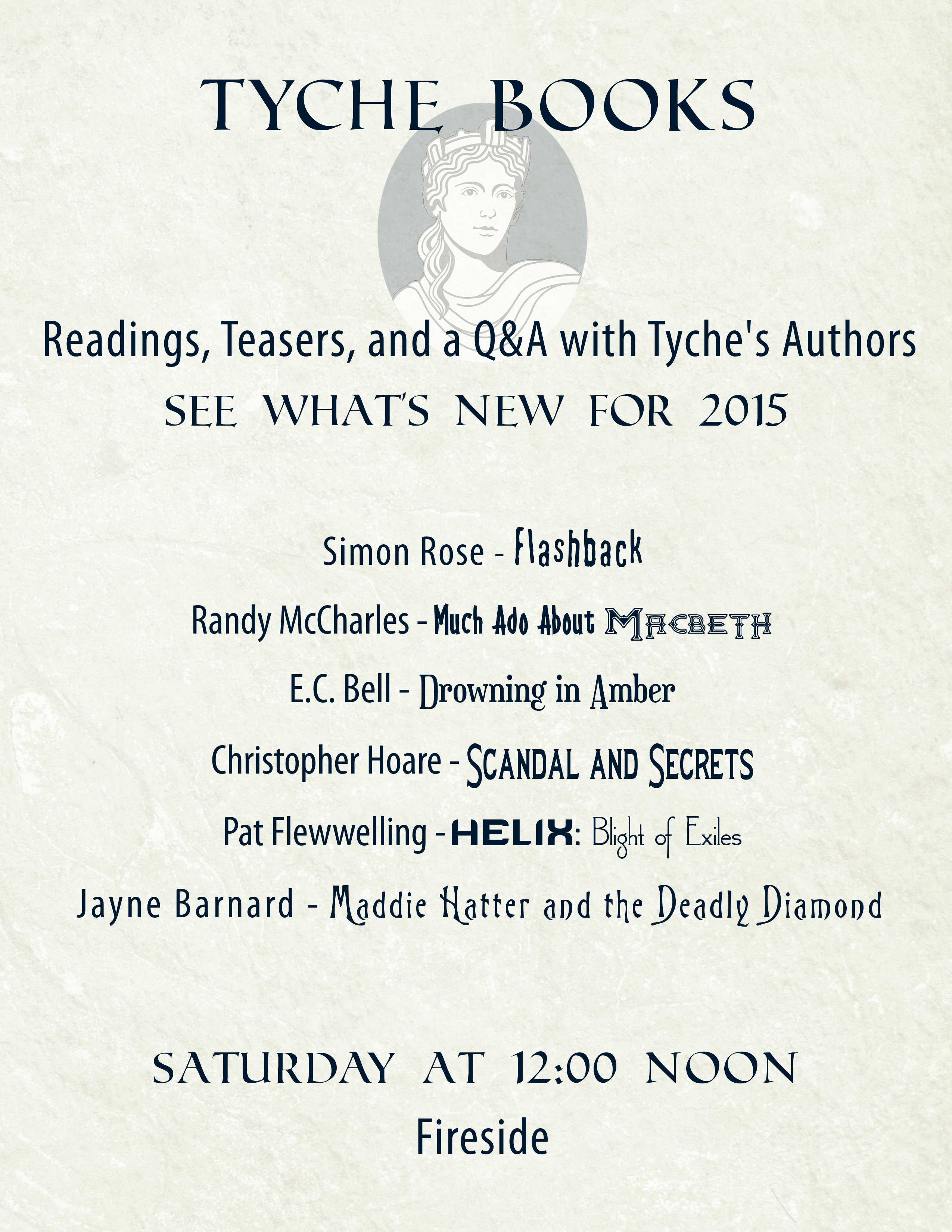 Tyche 2015 Readings